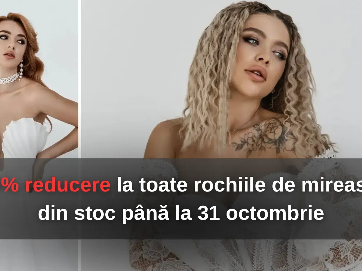 Early Black Friday Adora Bridal cu 30% reducere la rochiile de mireasă din stoc